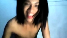 Amazing filipino ladyboy flashing on cam