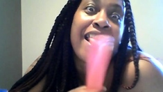 Nasty Deep Throat On The Dildo