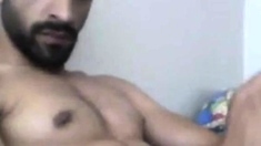 Turkish handsome hunk with big cock cumming