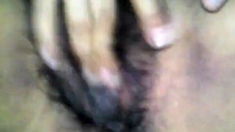 Hairy Young Mexican Woman Masturbates