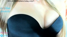 Big boobs milf masturbates with her dildo