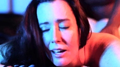 Brunette hardcore blowjob