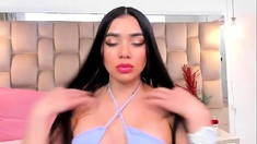 Brunette Solo Webcam Masturbation