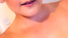 Big boobs milf masturbates with her dildo