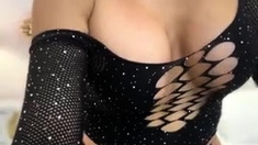 Chubby milf strip show her big boobs webcam