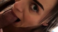 Amateur Blowjob Cumshot Finish In Her Mouth