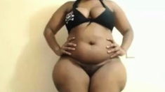 Black BBW with Huge Boobs and Booty on Cam