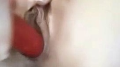 Cute amateur webcam teen girl toying pussy on webcam