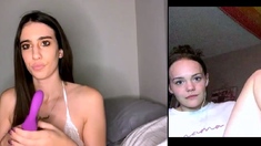 Stacked brunette goes solo toys and masturbation