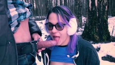 Public Blowjob - Huge Cum Load in the Park