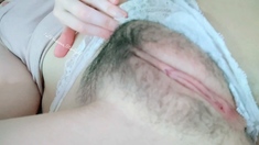 Amateur redhead poses and masturbates with toys
