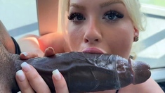 Becky Crocker - Busty Blonde Slut Gets BBC Creampie In