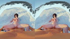 Pink labia close up of naive brunette