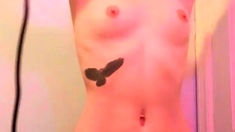 Beauty Small Tit Amateur Teen Masturbating Her Shaved Pussy