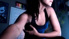 Cute blonde amateur webcam teen masturbating