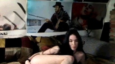 Brunette Solo Webcam Masturbation