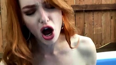 Beautiful teen amateur fucked in close up