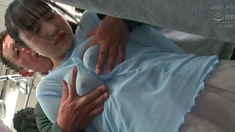 A Girl In A Sheer Shirt Is Unable To Resist The Shame Of
