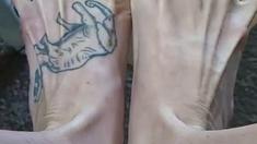 Maitresse Madelines solo foot fetish POV