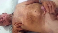 Big-Cock Grandpa Wanks for Daddy
