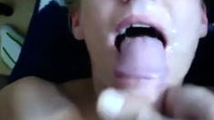 Deutscher Amateur-Deepthroat-Blasen