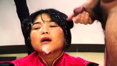 Darksome Big Beautiful Woman Group Sex Bukkake