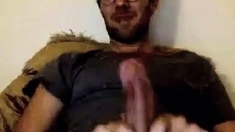 French Stud Shoots A Big Load - Amateur Webcam Solo