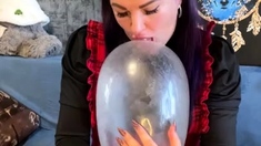 Very hot busty brunette solo masturbation on webcam