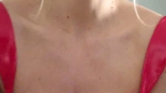 Awesome Teen With Big Boobs Dildo Masturbation