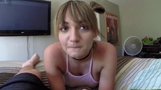 -BadDaddyPov- Charlotte Cross uses her mouth as an alarm