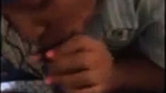 African Maid On Knees Suck In The Hotel