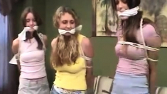 Femdom fetish dominas love strapon fucking bdsm victim