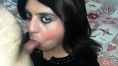 Iranian sexy crossdress suck and fuck