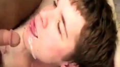 Sloppy Facial Followed By Messy Sperm Makeout!